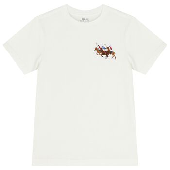 Boys White Logo T-Shirt