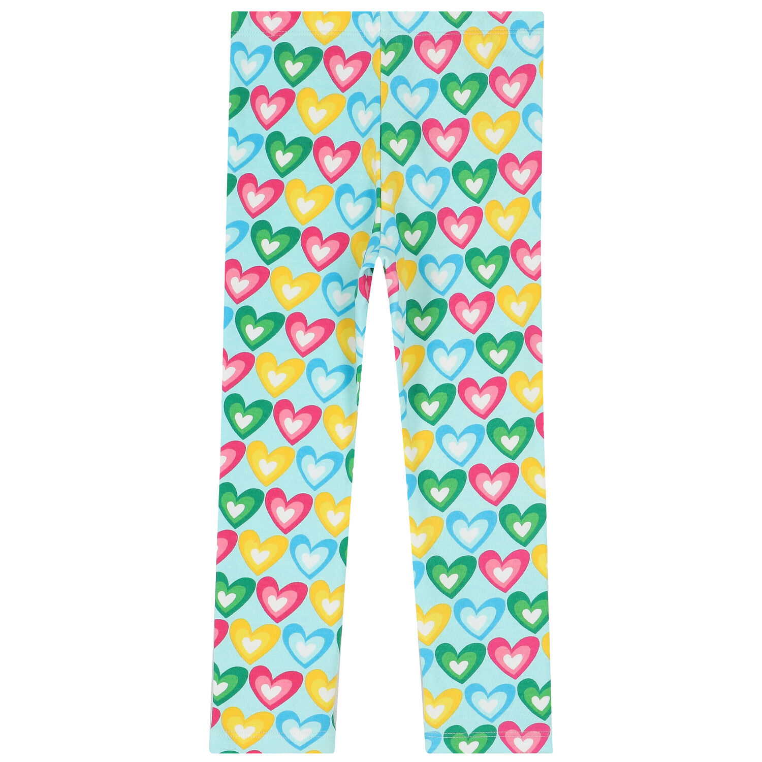 Girls Pink & Blue Heart Leggings Set, 1, hi-res