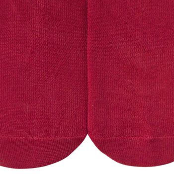 Younger Girls Red Logo Tights