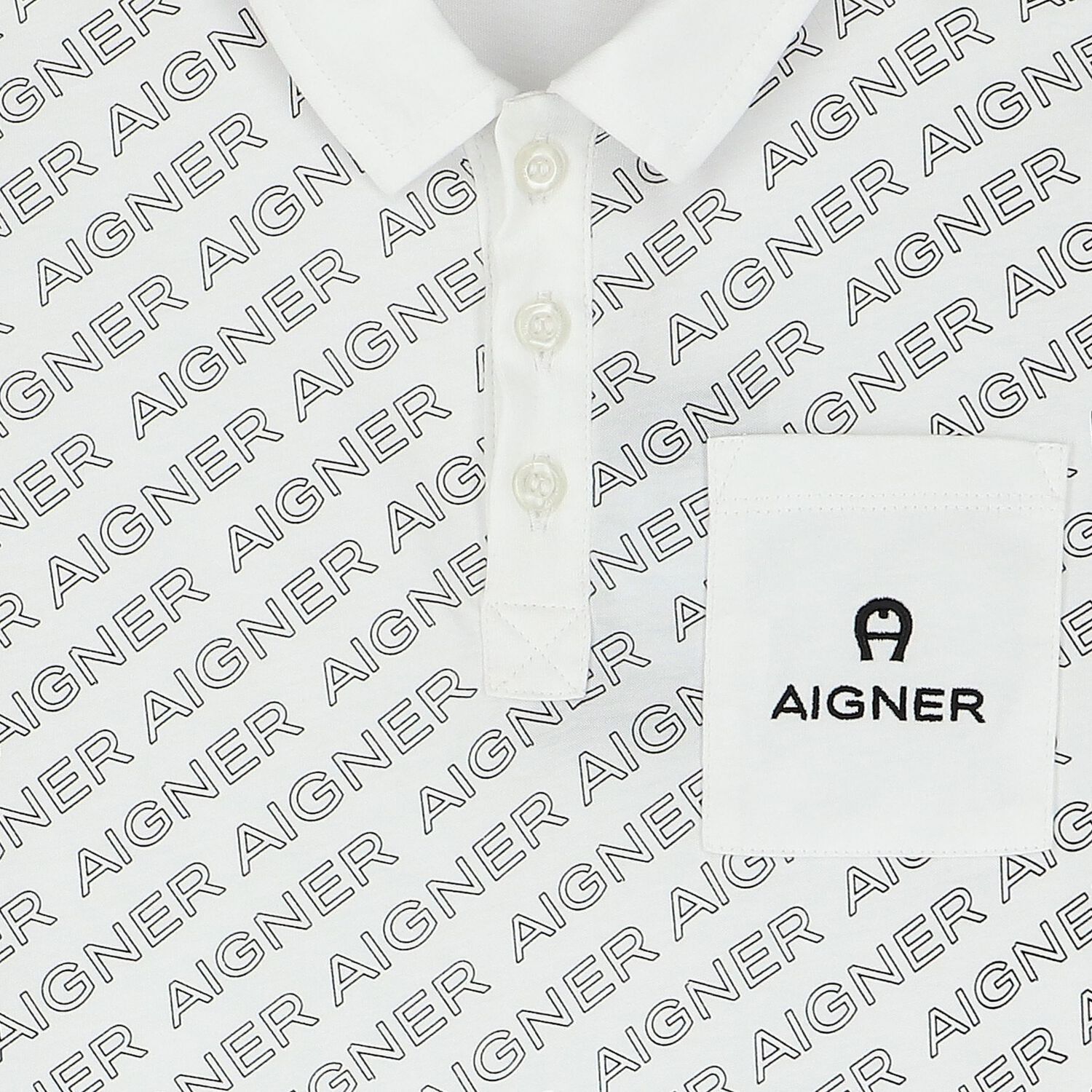 Boys White Logo Polo Shirt, 1, hi-res image number null