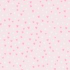 Baby Girls Pink Hearts Blanket, 1, hi-res