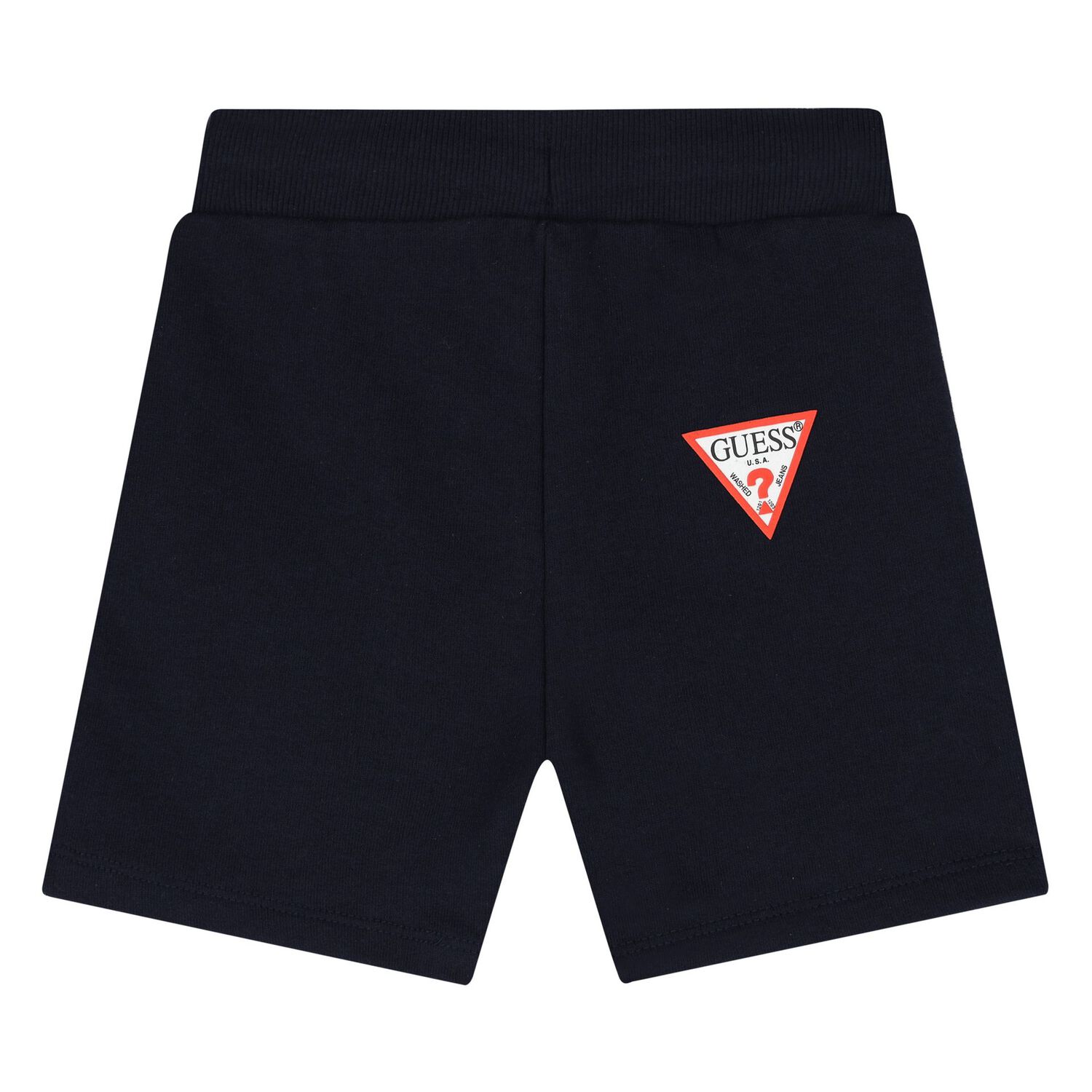 Younger Boys Navy Blue Logo Shorts Set, 1, hi-res