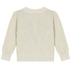Baby Girls Gold Bow Cardigan, 1, hi-res