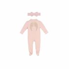 Girls Pink Babygrow & Headband Set, 1, hi-res