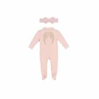 Girls Pink Babygrow & Headband Set, 1, hi-res