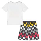 Boys White & Grey Hot Wheels Shorts Set, 1, hi-res