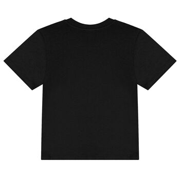 Black Teddy Bear Logo T-Shirt
