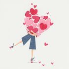 Girls White & Pink Leggings Set , 1, hi-res