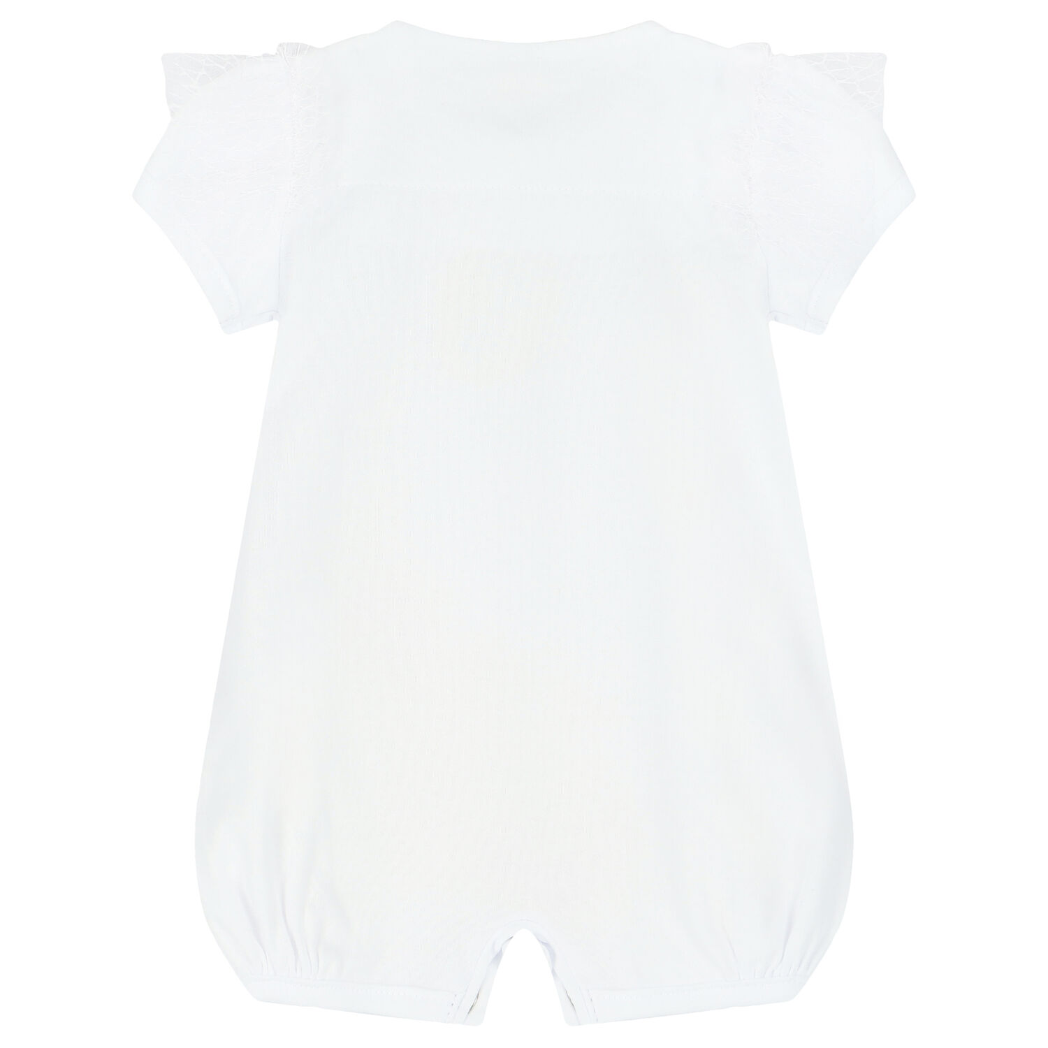 Baby Girls White Swan Romper, 1, hi-res image number null