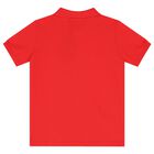 Boys Red Logo Polo Shirt, 2, hi-res