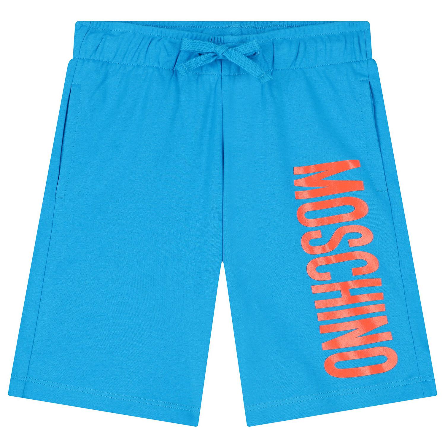 Boys White & Blue Cotton Shorts Set, 2, hi-res