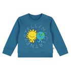 Younger Boys Blue Sun & Earth Sweatshirt, 1, hi-res
