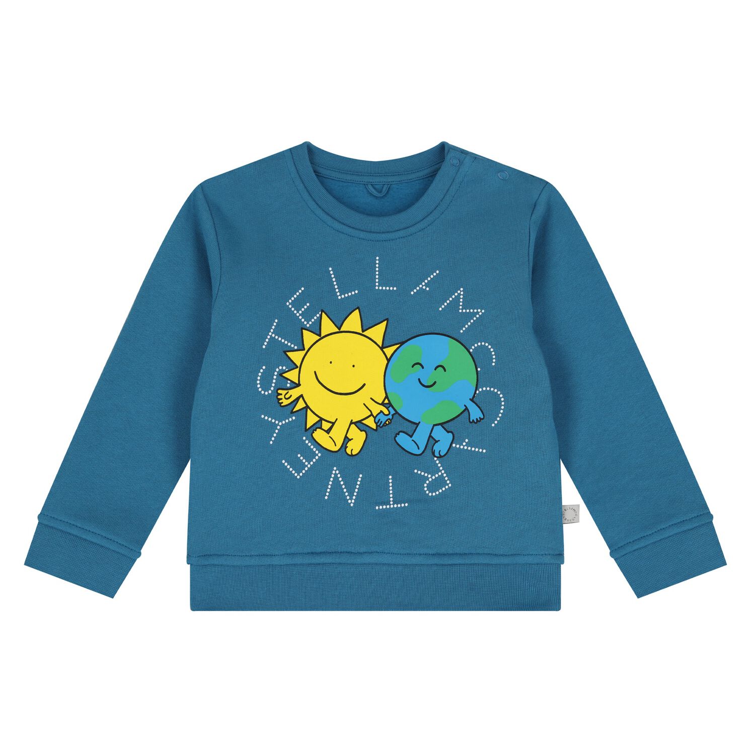 Younger Boys Blue Sun & Earth Sweatshirt, 1, hi-res