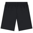Boys Black Logo Shorts , 1, hi-res