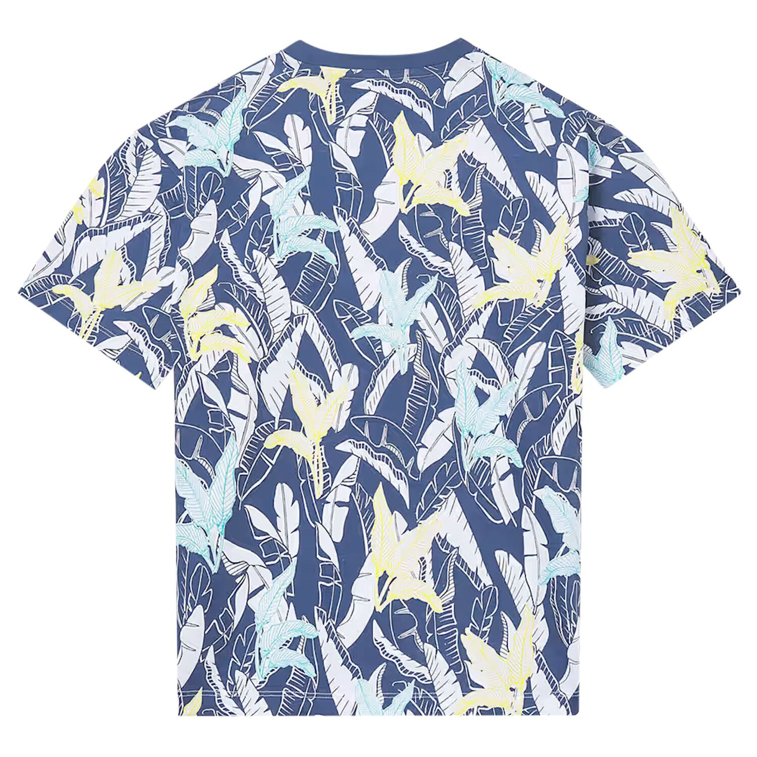 Boys Blue Palm Tree T-Shirt, 1, hi-res