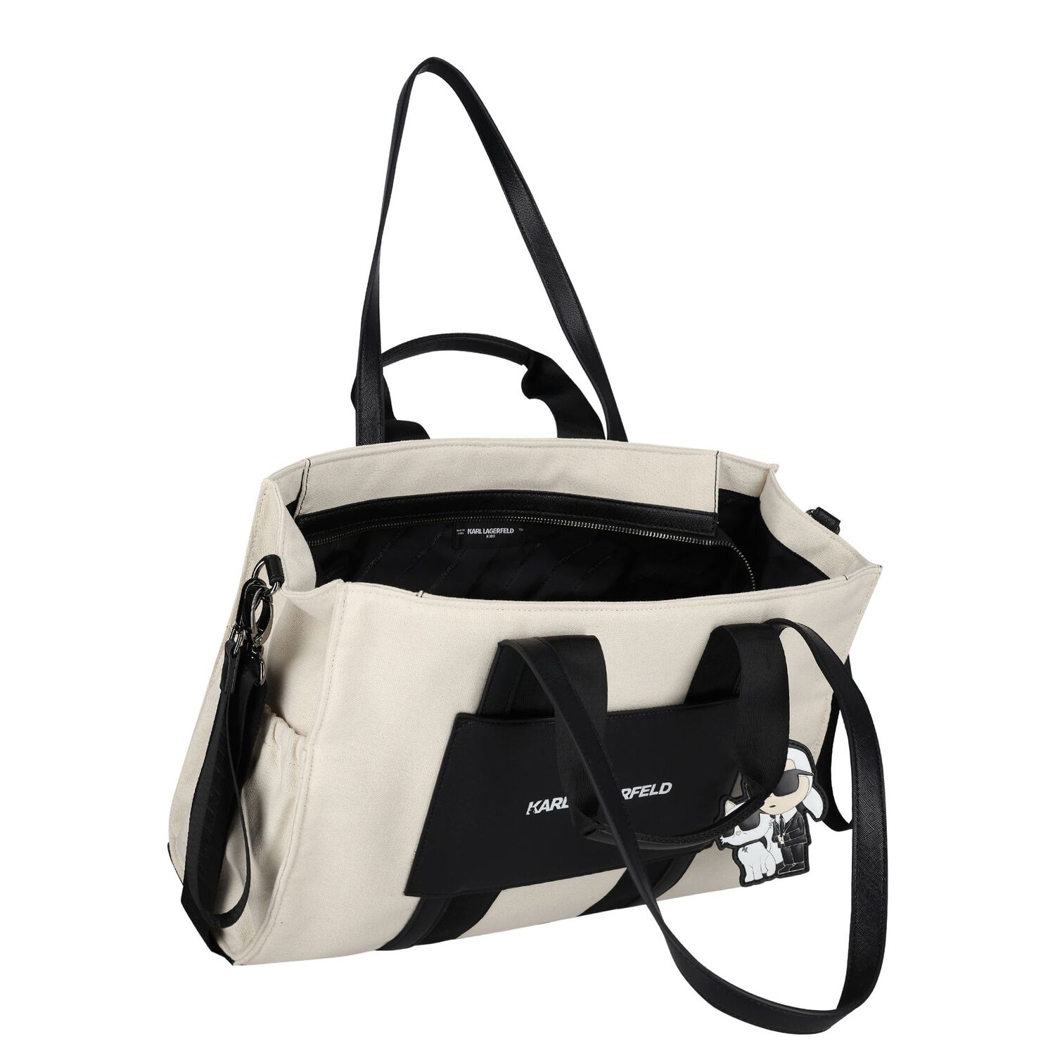 Ivory Karl Ikonik Baby Changing Bag, 1, hi-res