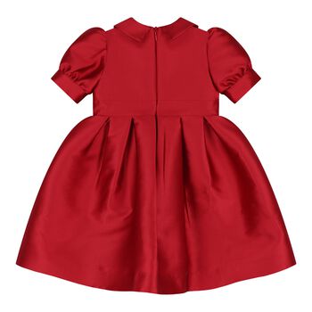 Baby Girls Red Flower Dress