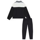 Boys Grey & Black Logo Tracksuit, 1, hi-res