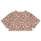 Girls Pink Teddy Bear Logo T-Shirt, 1, hi-res