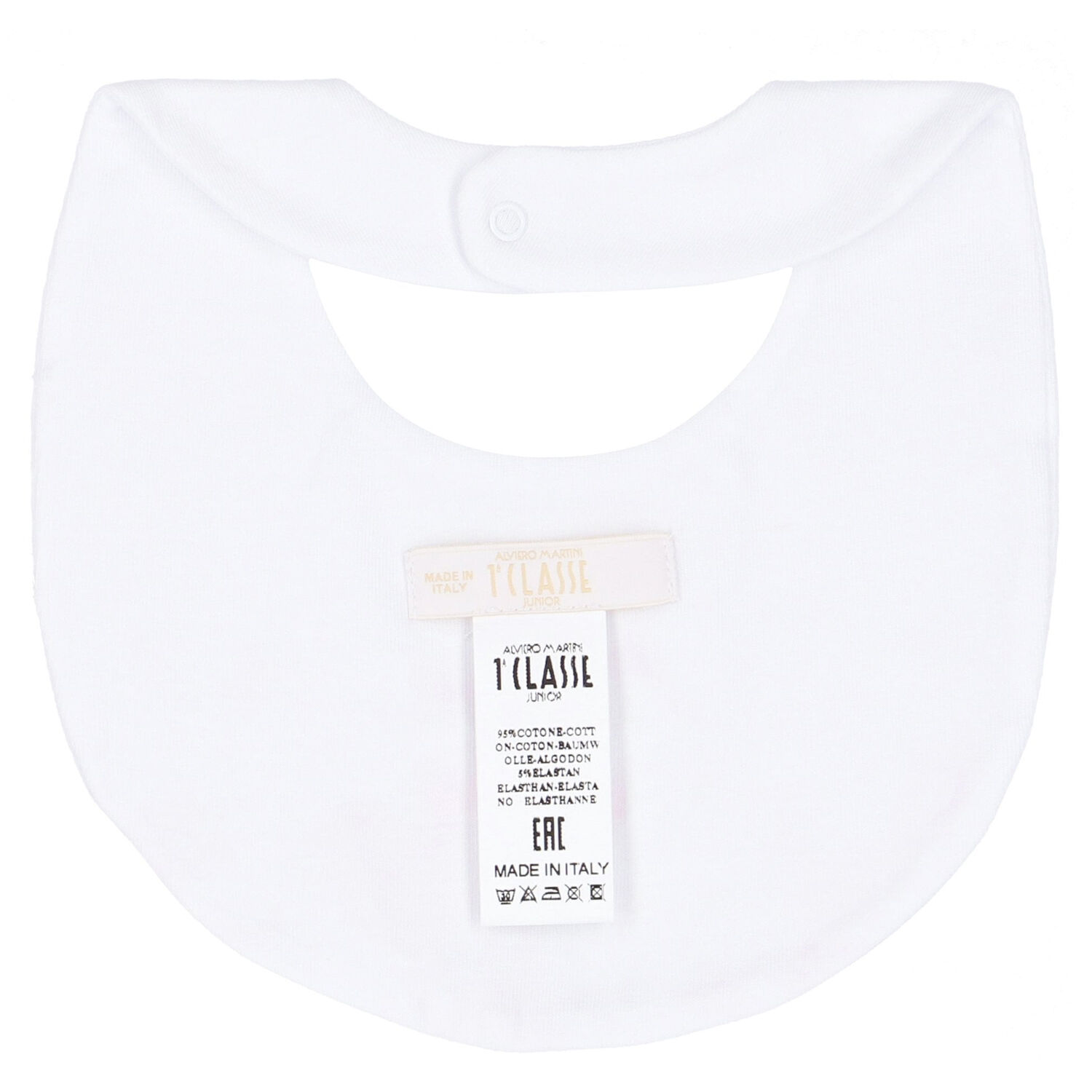 Baby Girls White & Pink Bib, 1, hi-res image number null