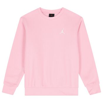 Nike Kids Girls Pink Jordan Logo Sweatshirt, 1 Girls Pink Jordan Logo Sweatshirt