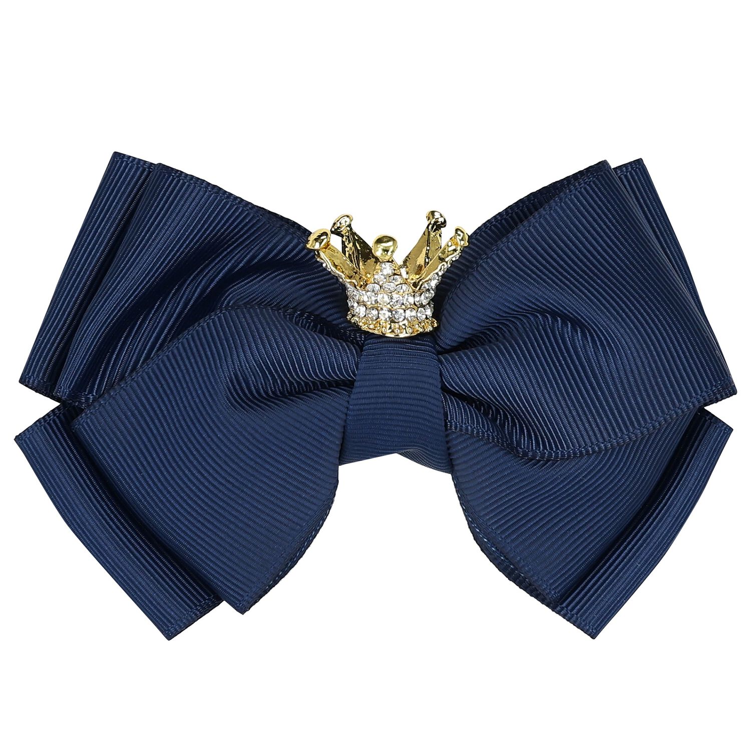 Girls Navy Bow Hairclip, 1, hi-res image number null