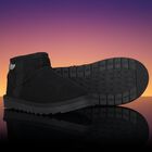 Girls Black Faux Suede Boots, 1, hi-res