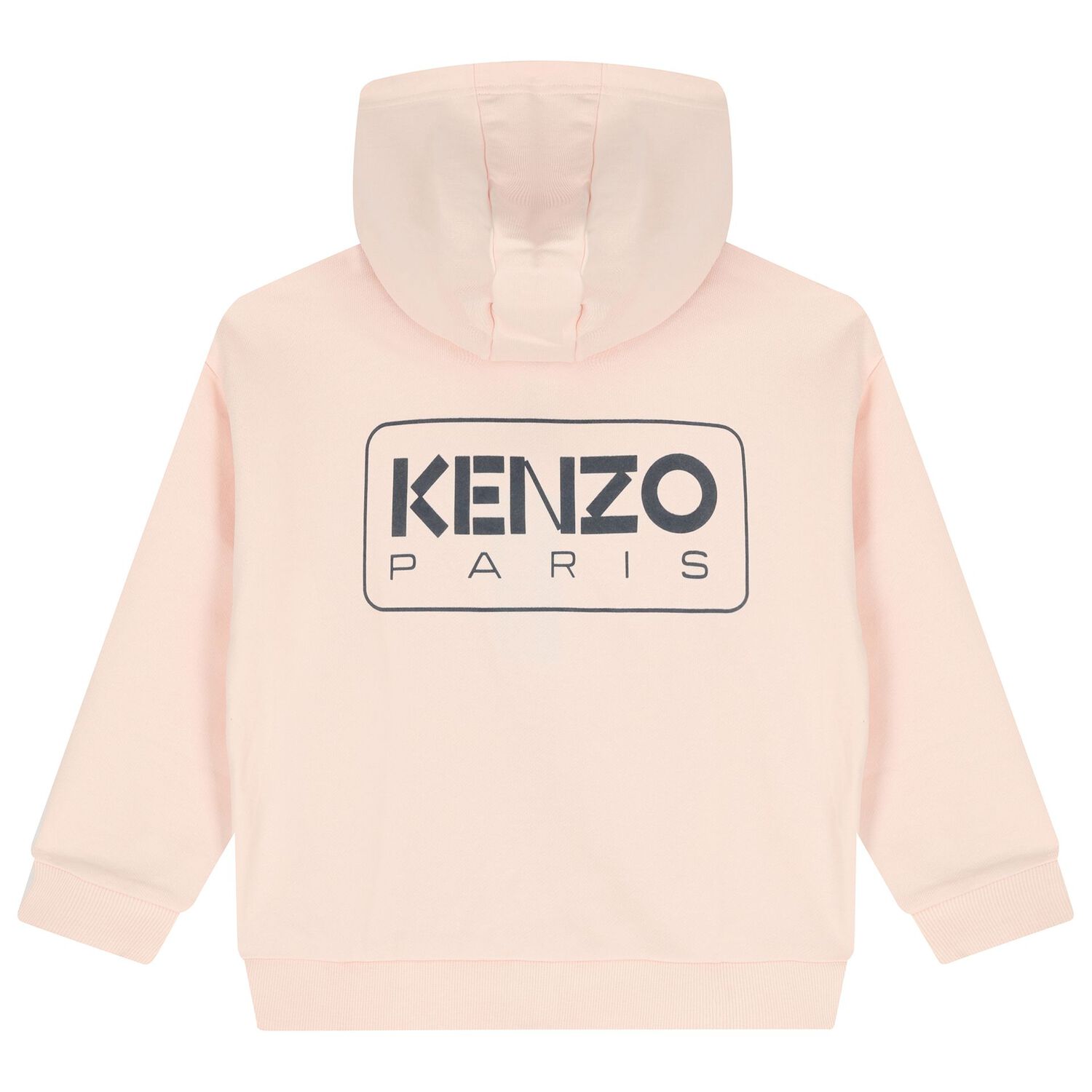 Girls Pink Logo Hooded Zip Up Top, 1, hi-res