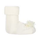 Baby Girls Ivory Headband & Socks Set, 1, hi-res