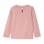 Girls Pink Sequin Long Sleeve Top, 2, hi-res