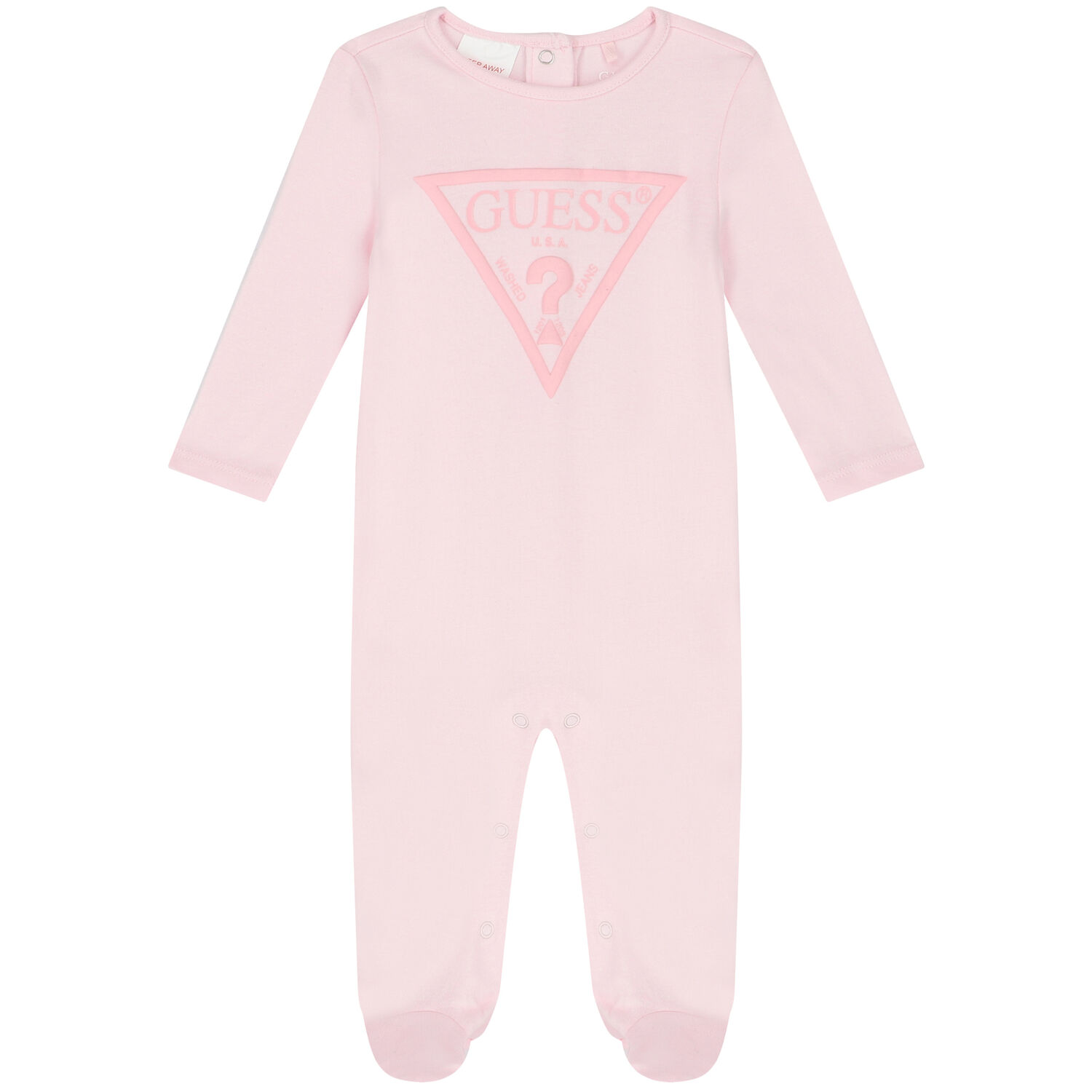 Baby Girls Pink Logo Babygrow, 2, hi-res image number null