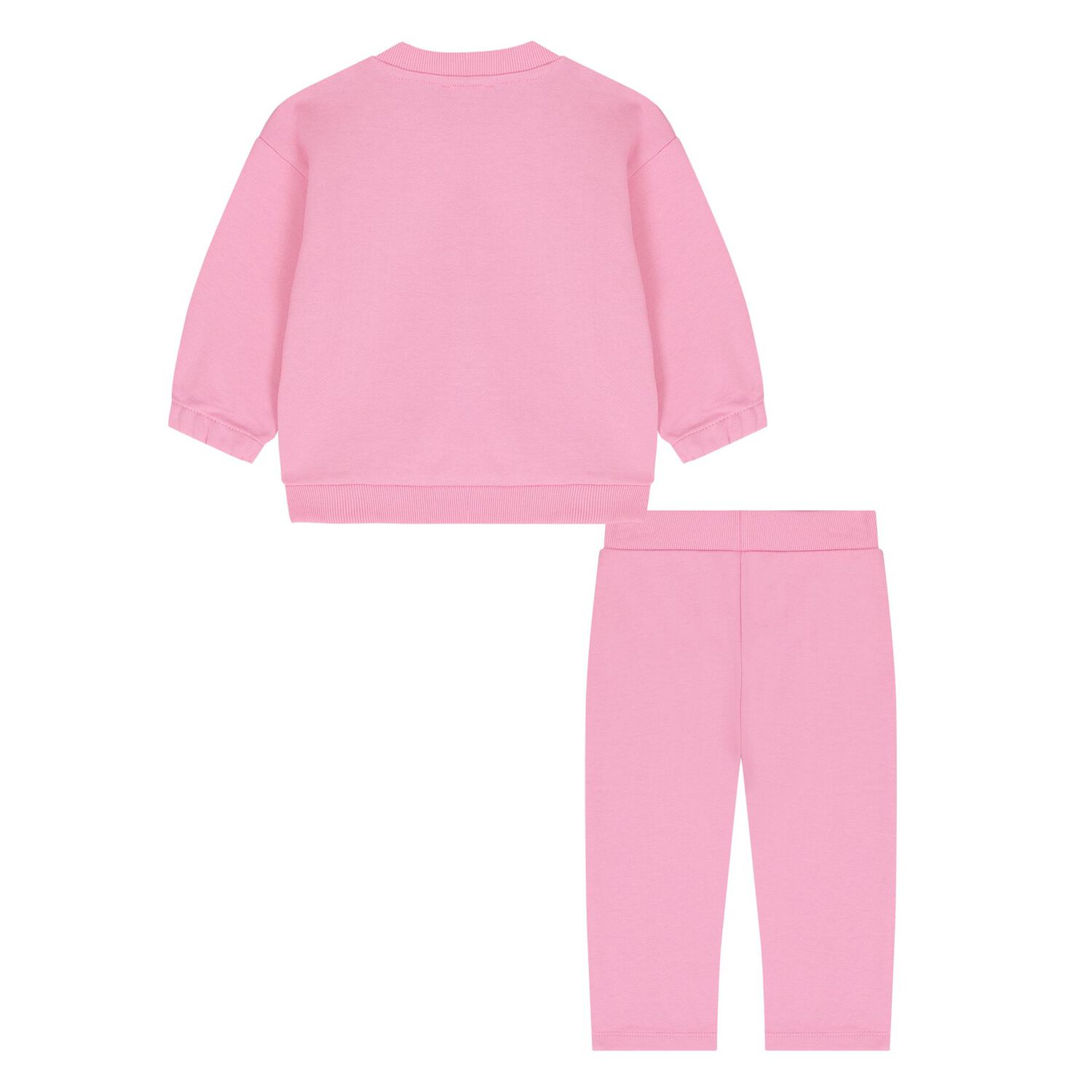 Younger Girls Pink Boke Flower Tracksuit, 1, hi-res