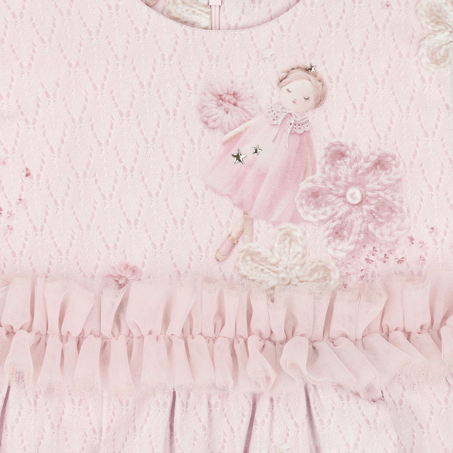 Girls Pink Ruffle Tulle Dress, 1, hi-res image number null