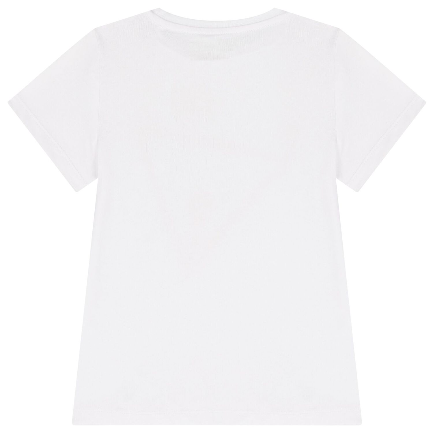 Girls White Logo T-Shirt, 1, hi-res