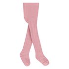 Younger Girls Pink Knitted Tights, 1, hi-res
