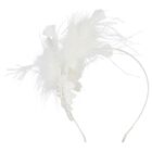 Girls White Feather Miracle Headband, 1, hi-res