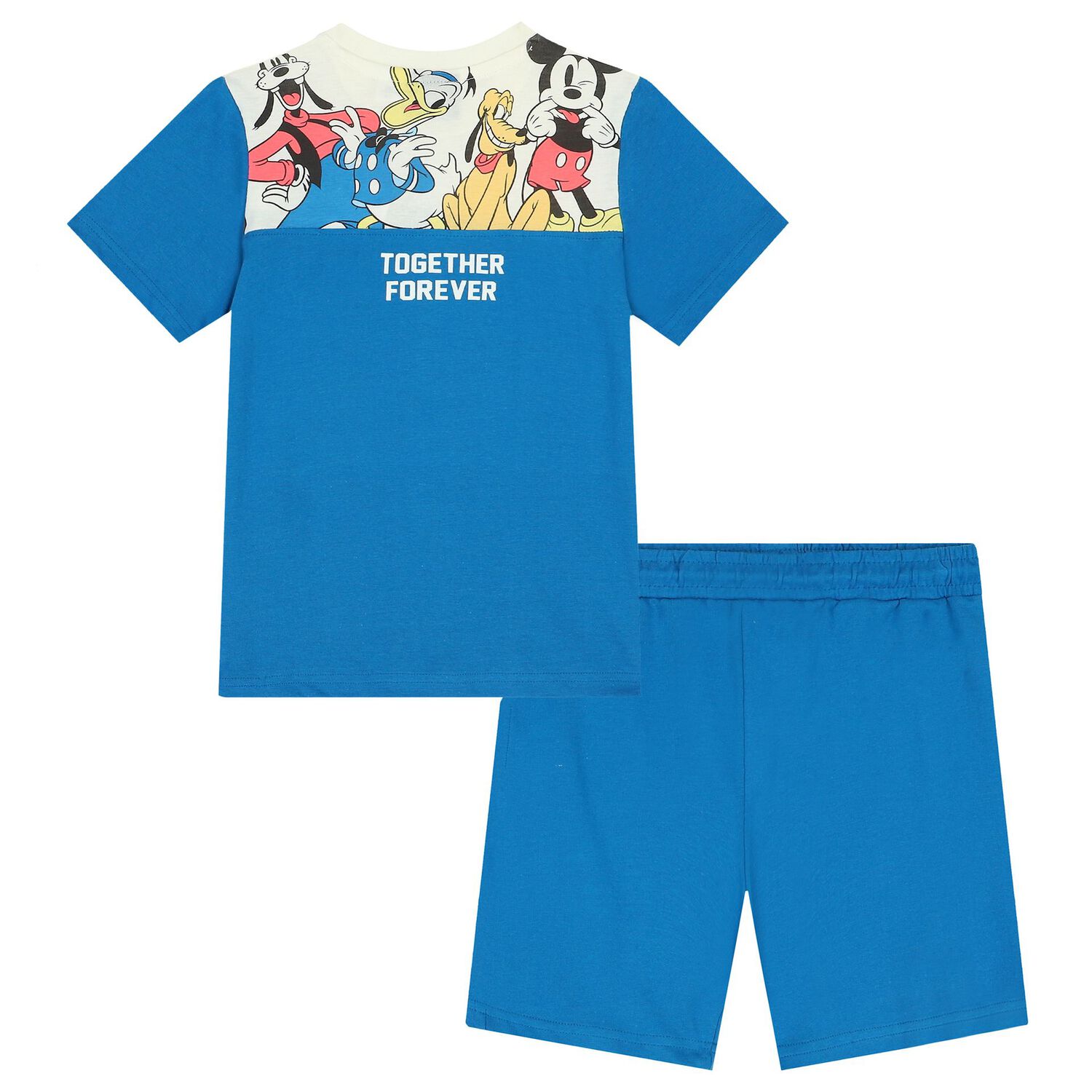 Boys Ivory & Blue Shorts Set, 1, hi-res image number null