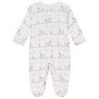 Baby Girls White & Pink Animals Babygrow, 2, hi-res