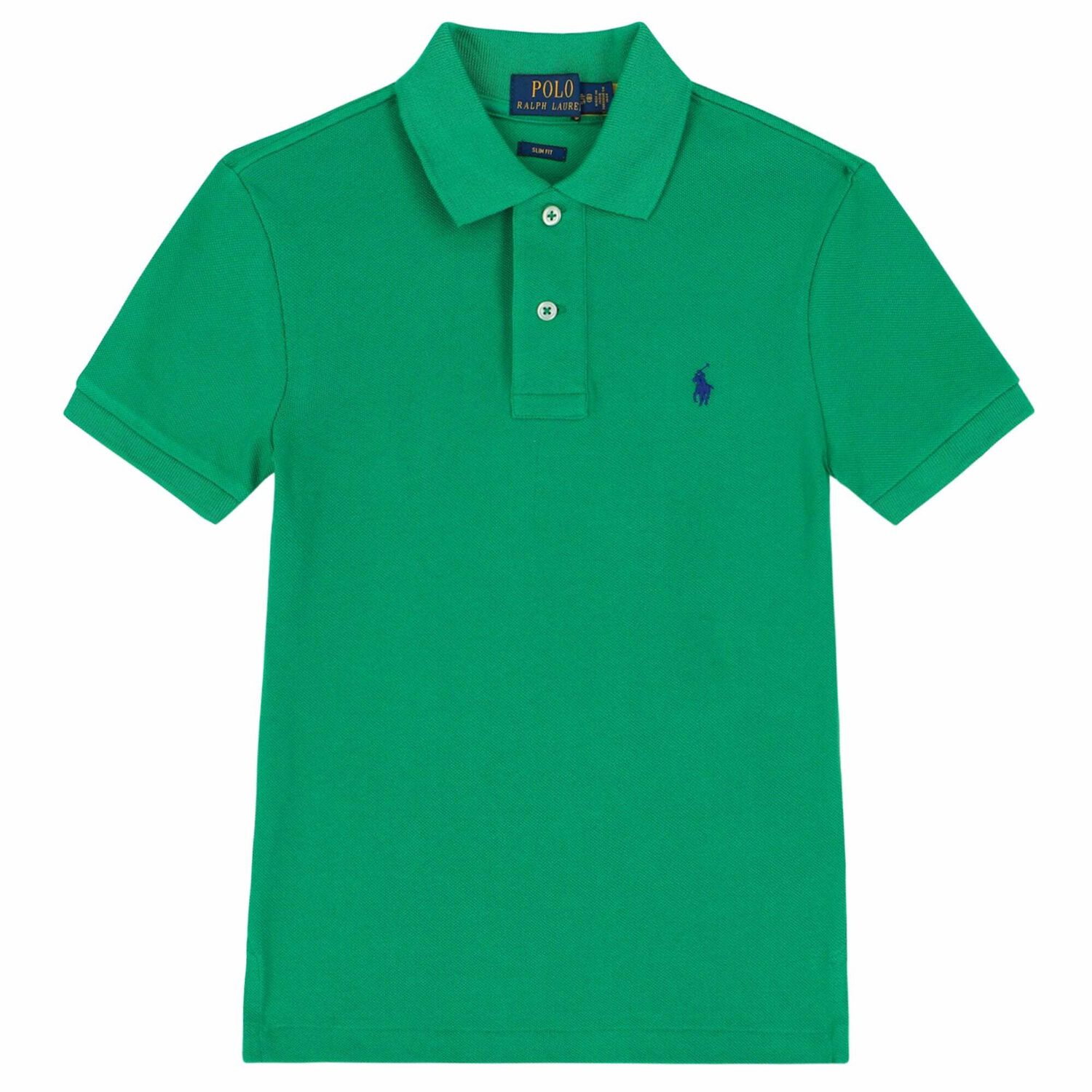 Older Boys Green Logo Polo Shirt, 12, hi-res