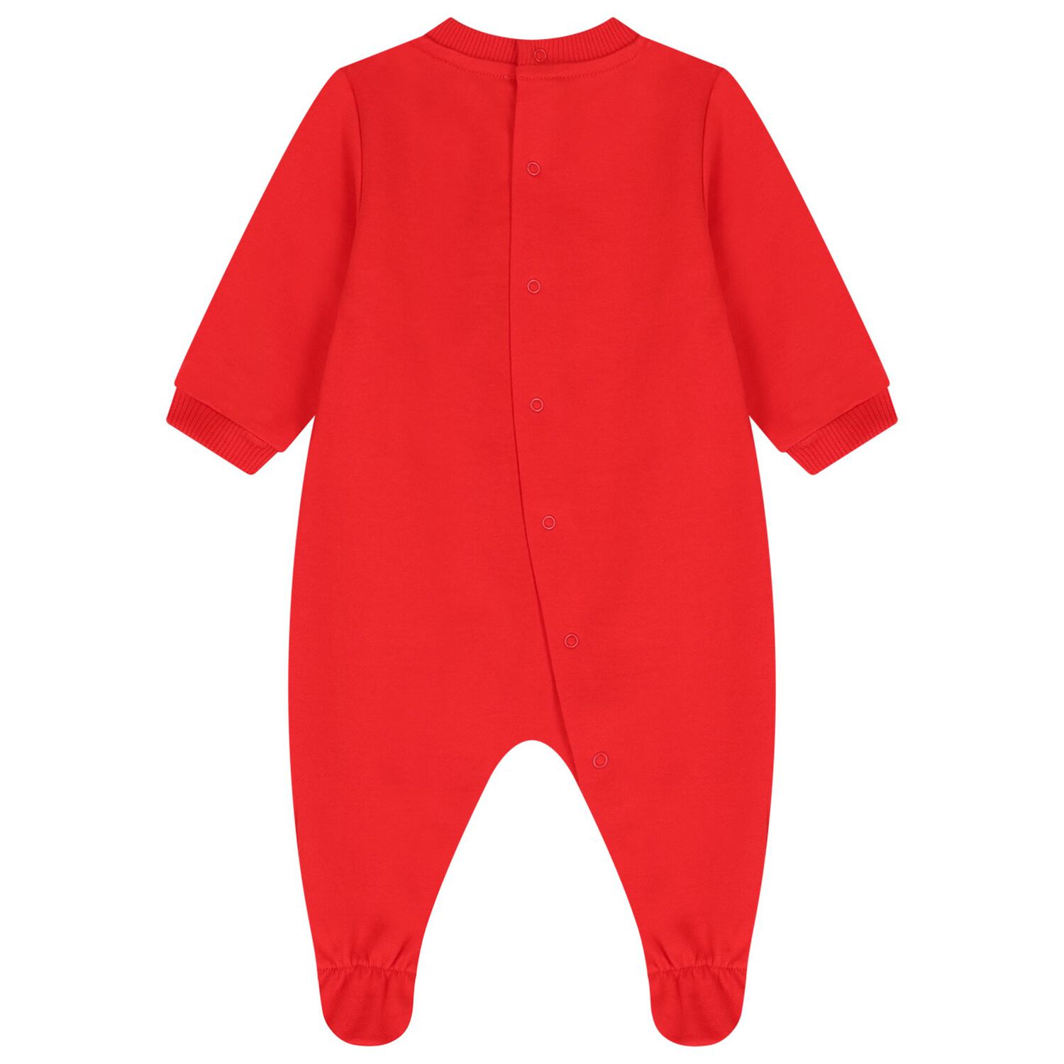 Red Teddy Bear Logo Babygrow, 4, hi-res