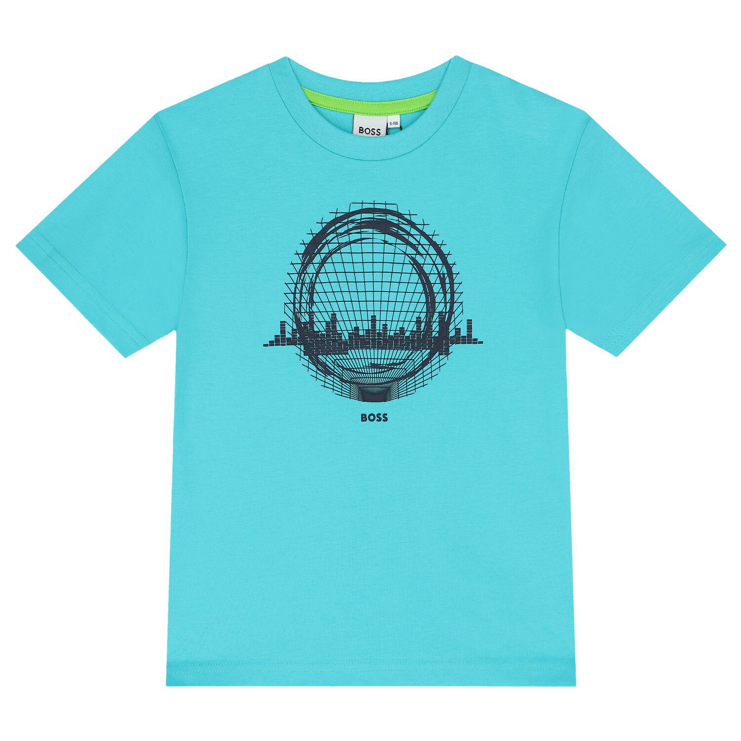 Boys Turquoise Logo T-Shirt, 1, hi-res image number null
