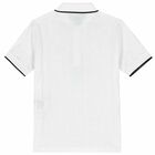 Boys White Logo Polo Shirt, 1, hi-res