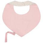 Baby Girls Pink & Beige Waterproof Bib Set ( 2-Pack ), 1, hi-res