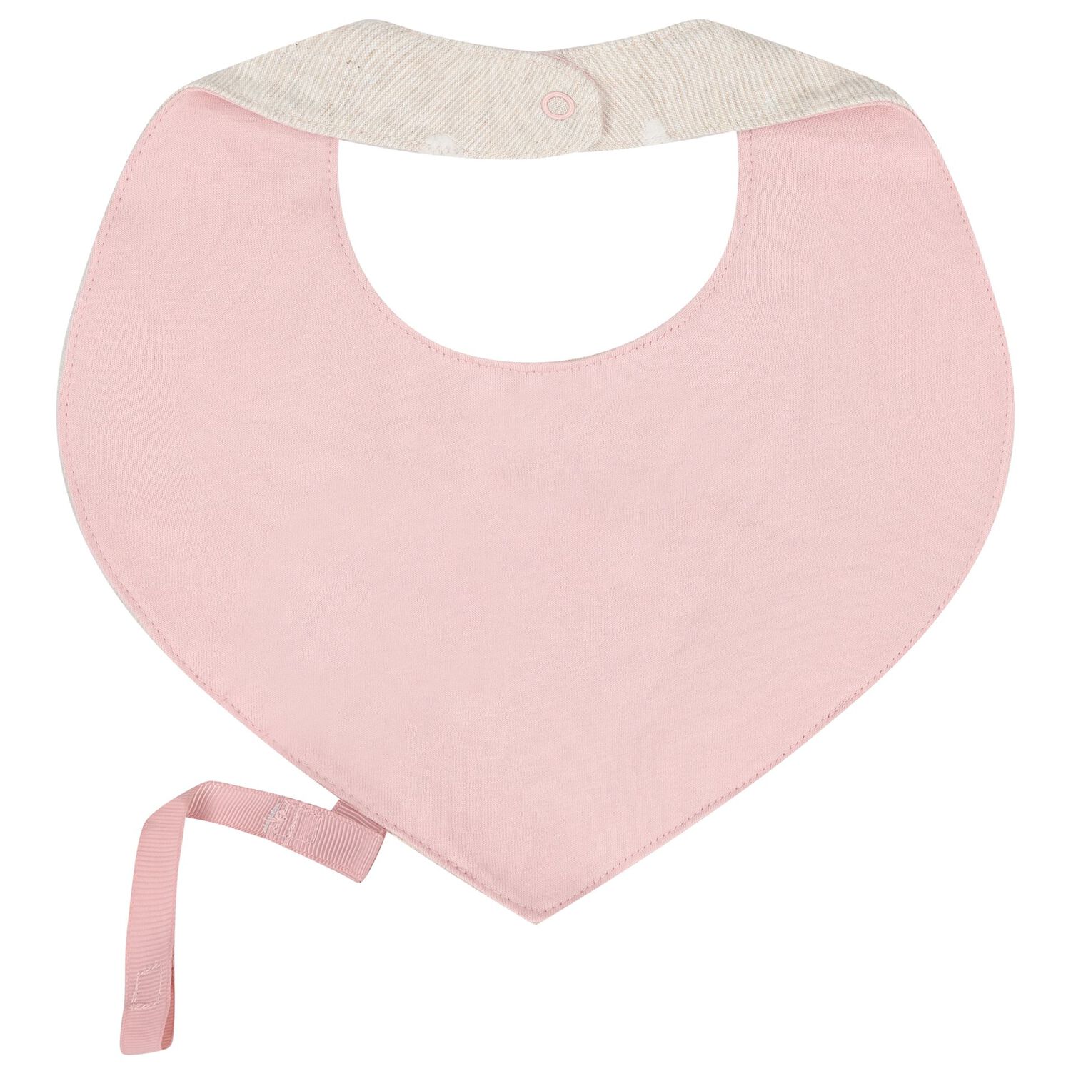 Baby Girls Pink & Beige Waterproof Bib Set ( 2-Pack ), 1, hi-res