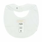 White & Beige Geo Map Baby Bib, 1, hi-res