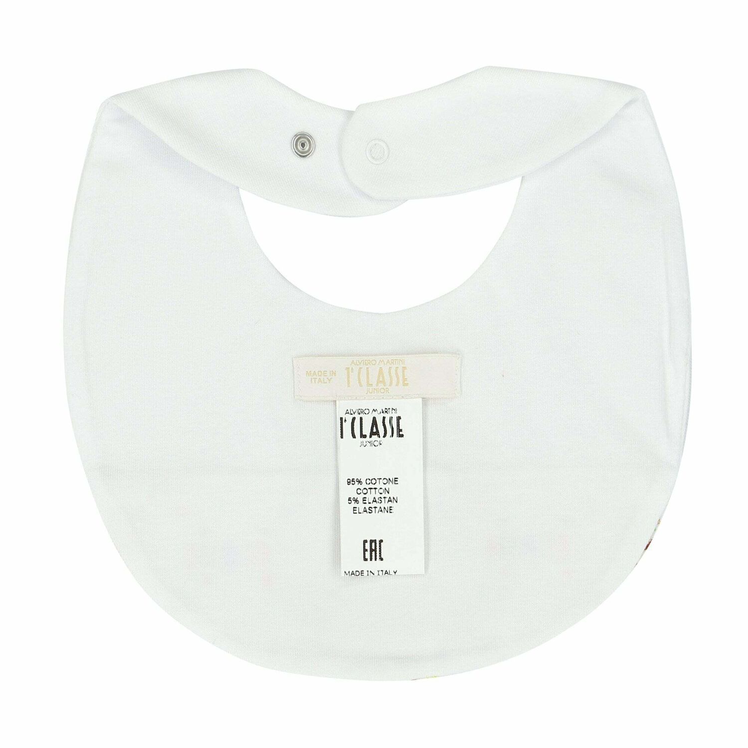 White & Beige Geo Map Baby Bib, 1, hi-res
