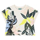 Girls Ivory Elephant Jungle T-Shirt, 1, hi-res