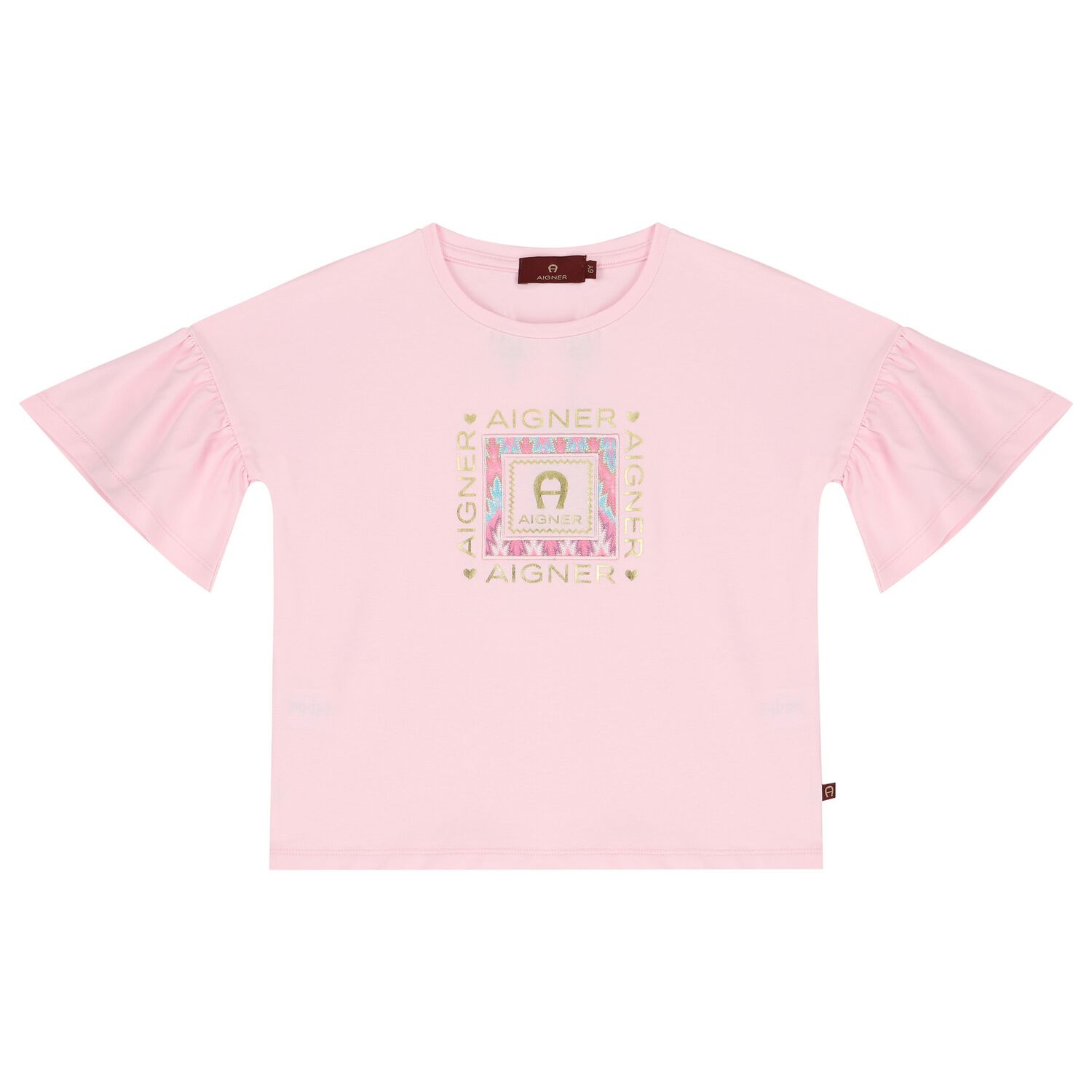 Girls Pink Logo T-Shirt, 1, hi-res