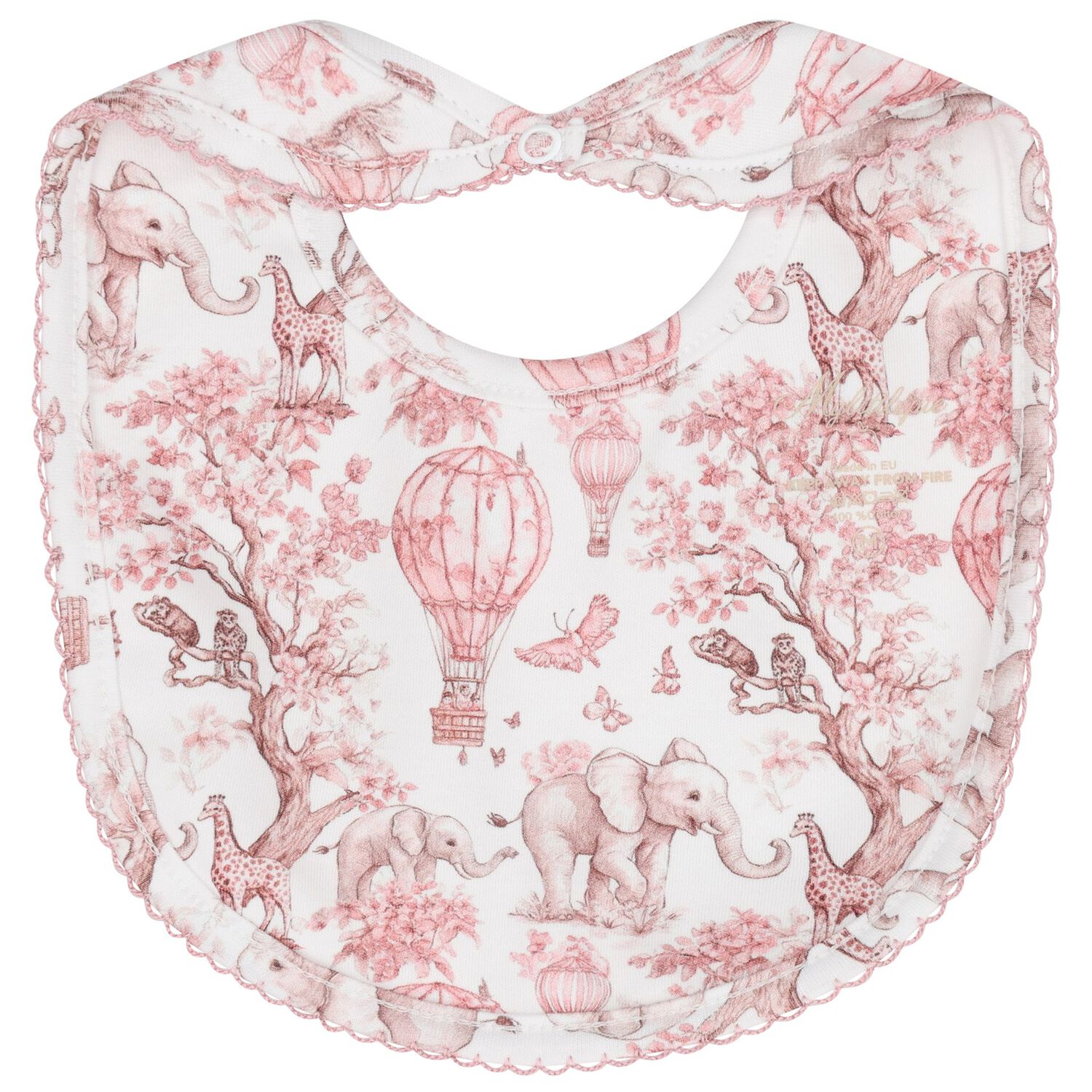 Baby Girls White & Pink Africa Babygrow Gift Set, 1, hi-res