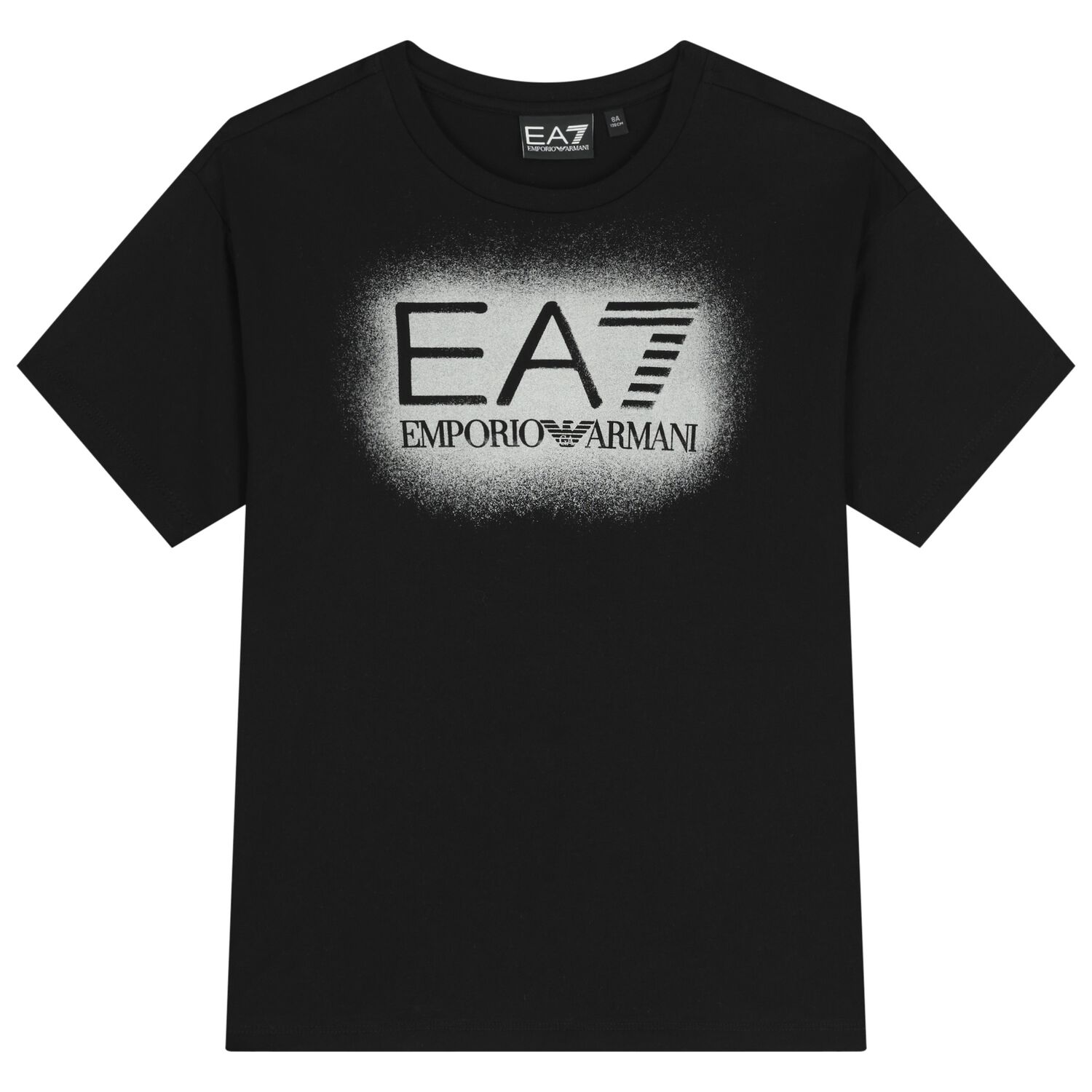 Girls Black & Silver Logo T-Shirt, 2, hi-res